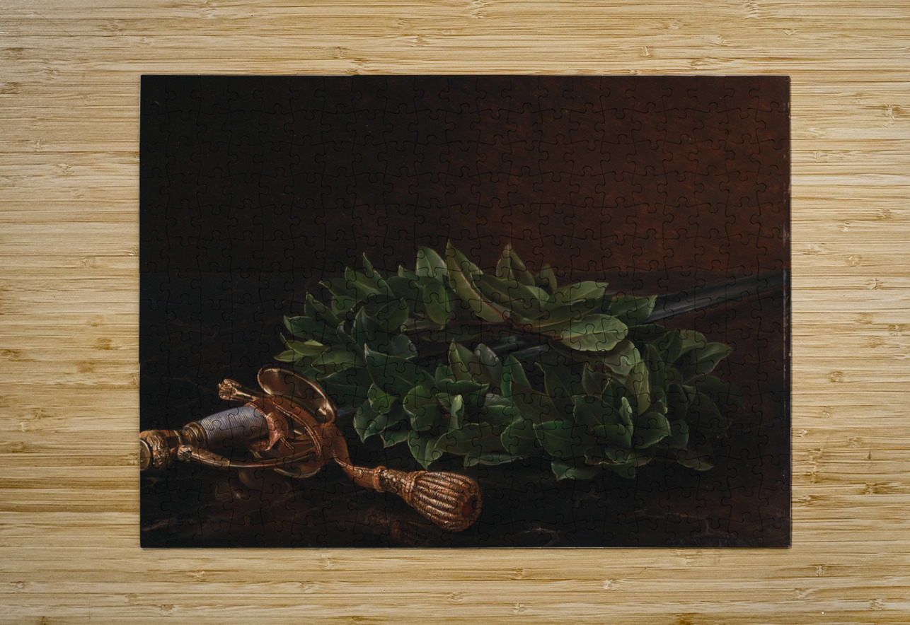 En Kårde Med Laurbærkrans [1848] by Johan Laurentz Jensen [1800–1856] MyCozyFineArt Puzzle printing