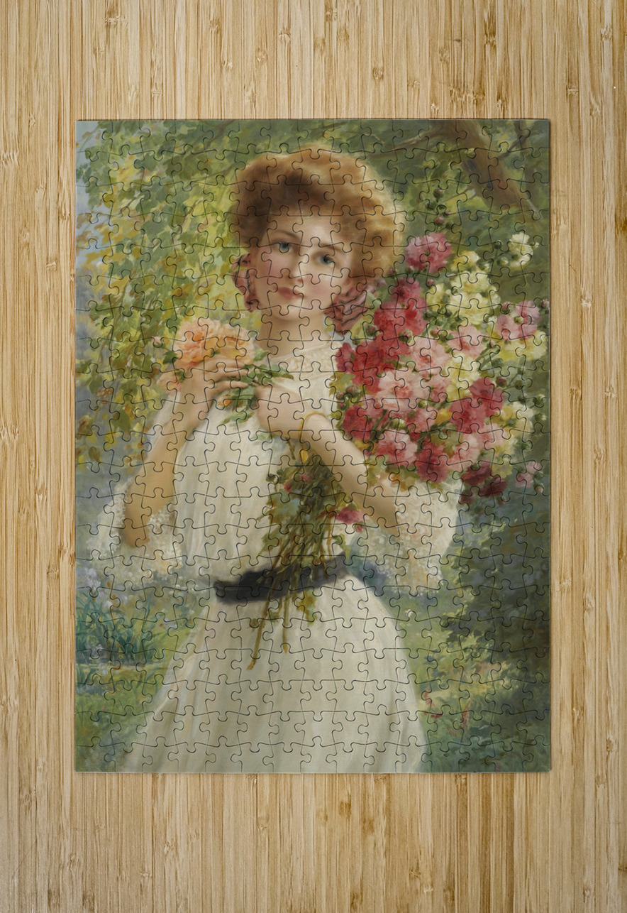 Belle d’Eté by Emile Vernon [1872–1920] MyCozyFineArt Puzzle printing