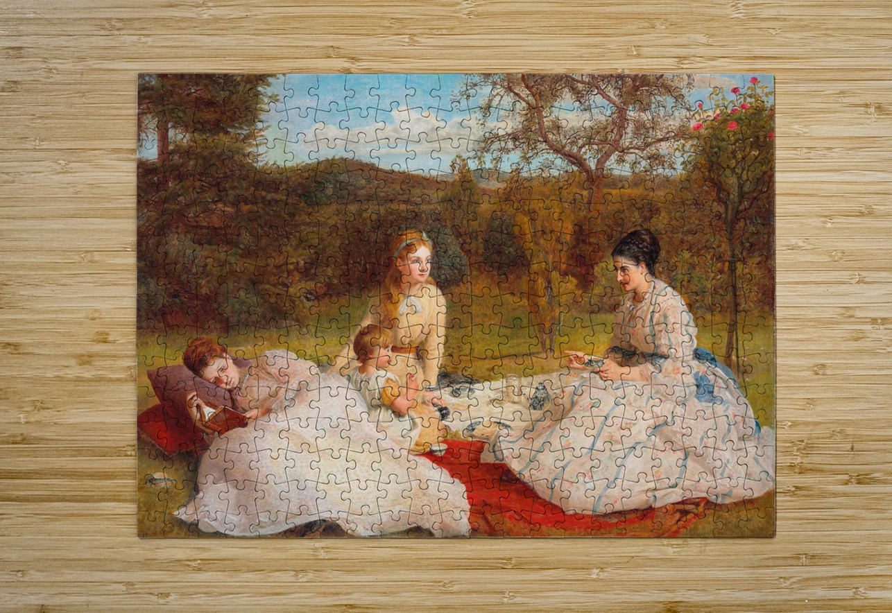 The Picnic [1870] by James Archer [1822–1904] MyCozyFineArt Puzzle printing