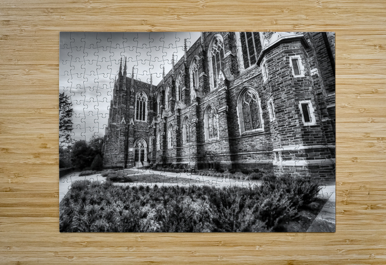 Duke Chapel Architecture in Black and White – Durham NC Shelia Hunt Photography Puzzle printing