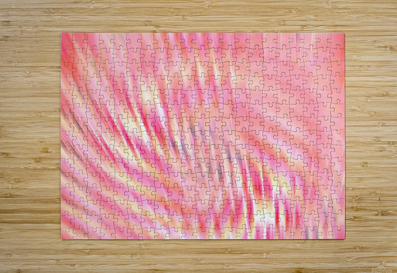 Abstract Pink and Yellow Motion Blur Adrian H  Puzzle printing