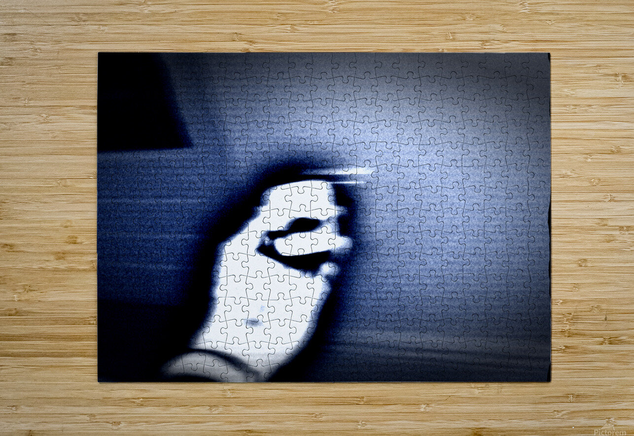 Abstract Blurry Hand in Digital Motion Adrian H  Puzzle printing