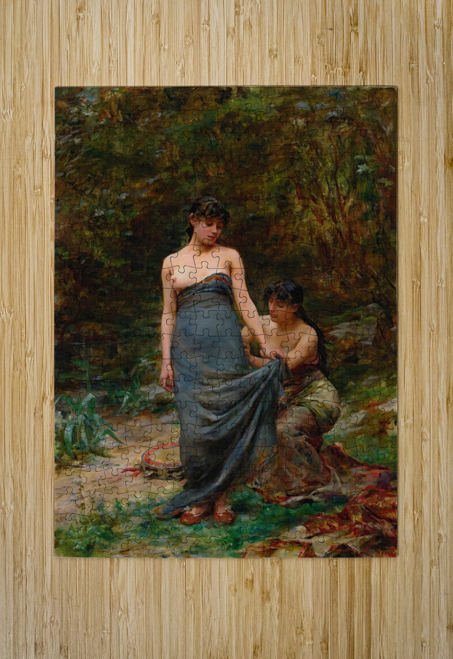 The Fitting [1887] by Georges Moreau de Tours [1848–1901] MyCozyFineArt Puzzle printing
