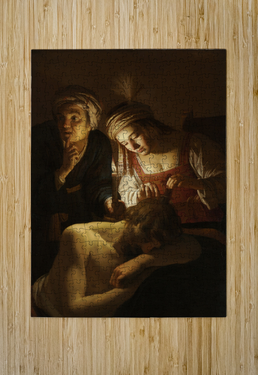 Samson and Delilah [c. 1616] by Gerard van Honthorst [1592–1656] MyCozyFineArt Puzzle printing