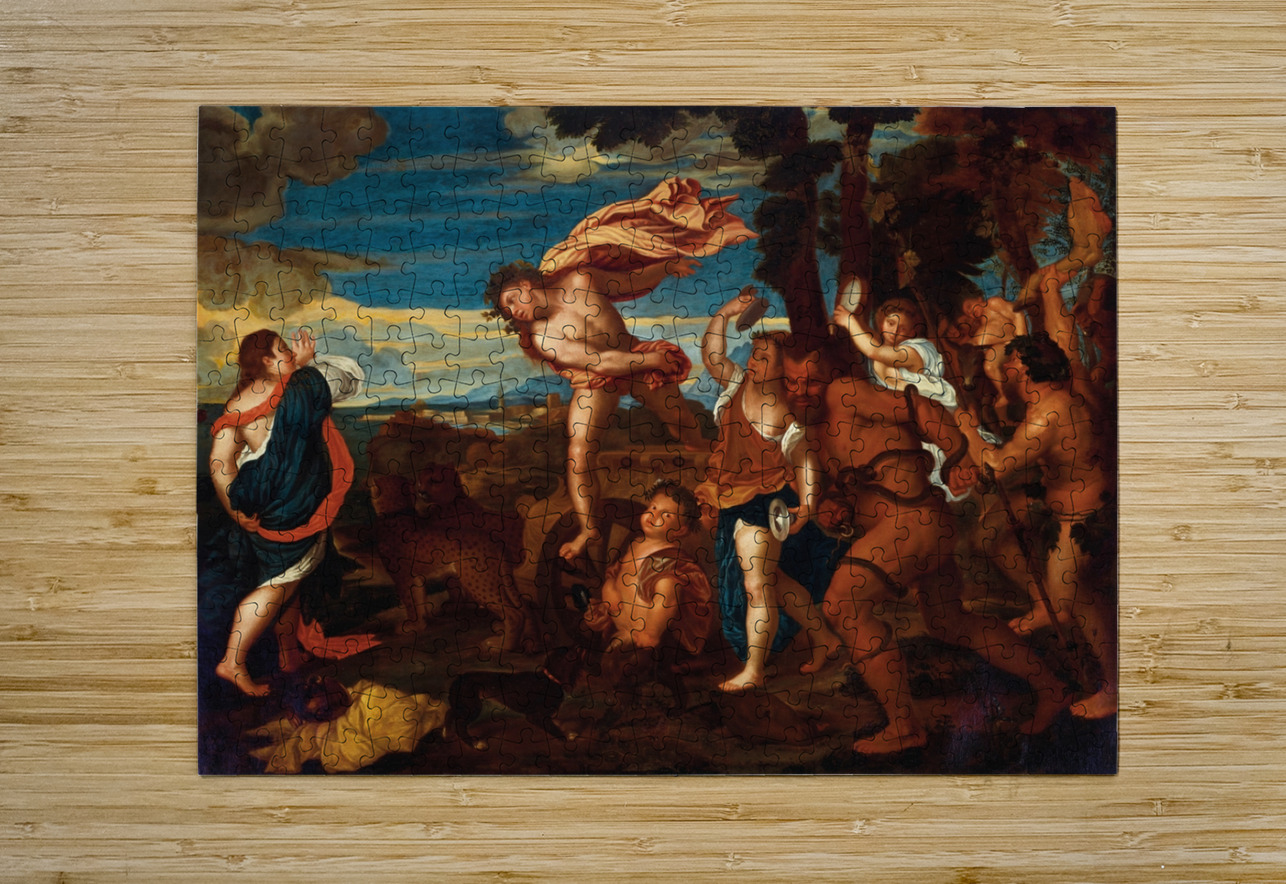 Bacchus and Ariadne by Follower of Titian [1506–1576] MyCozyFineArt Puzzle printing