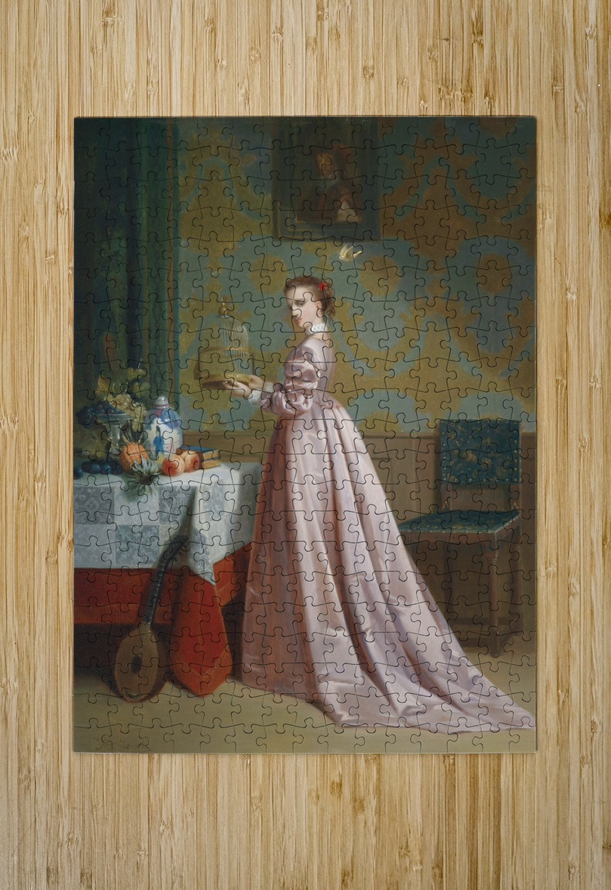 Kurze Freiheit für den Liebling by Francois J Jacobs [1832–1887] MyCozyFineArt Puzzle printing