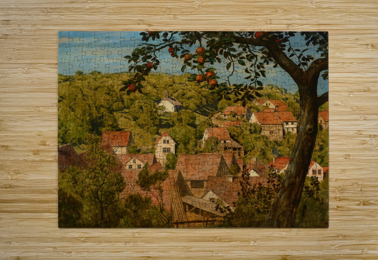 Blick auf Mamolsheim [1890] by Hans Thoma [1839–1924] MyCozyFineArt Puzzle printing