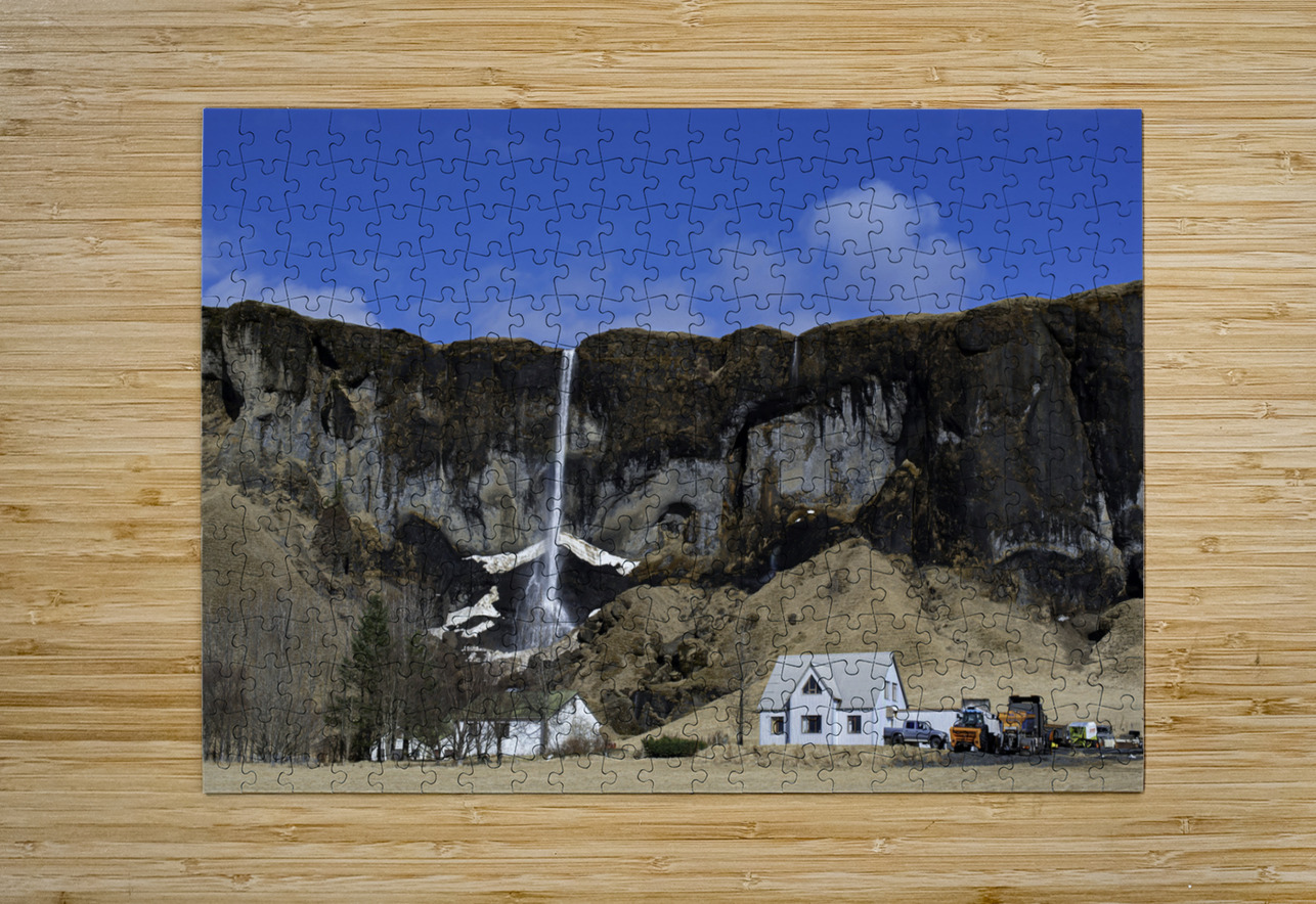 Waterfall Iceland Steven M Becker Puzzle printing