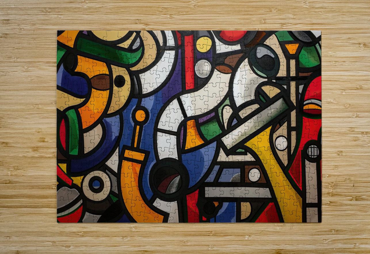 Abstract Composition 7H29PZ 48 Abstract Rebellion Puzzle printing