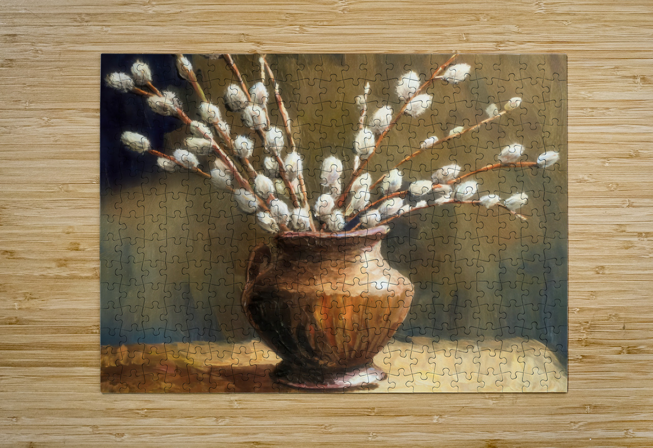 Pussywillows in a Jug Thea Menagh Puzzle printing