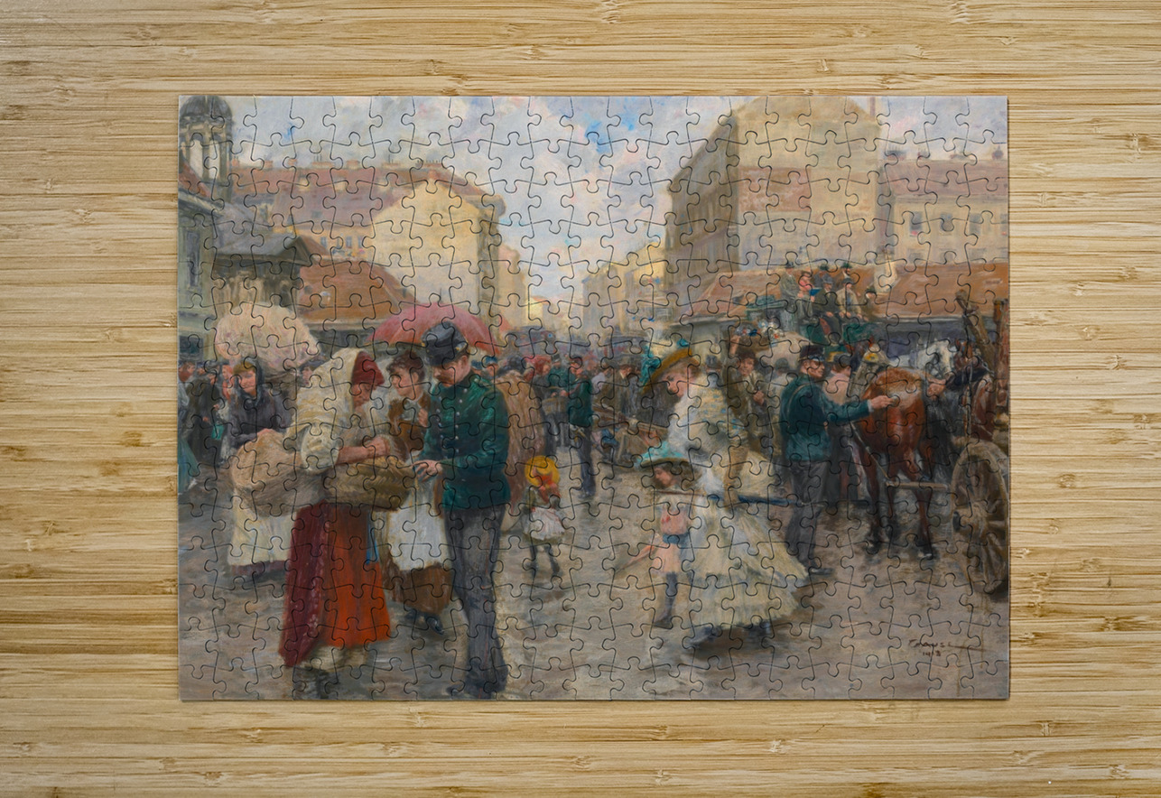 Die Favoritenlinie [im Jahre 1890] [1913] by Wilhelm Gause [1853–1916] MyCozyFineArt Puzzle printing