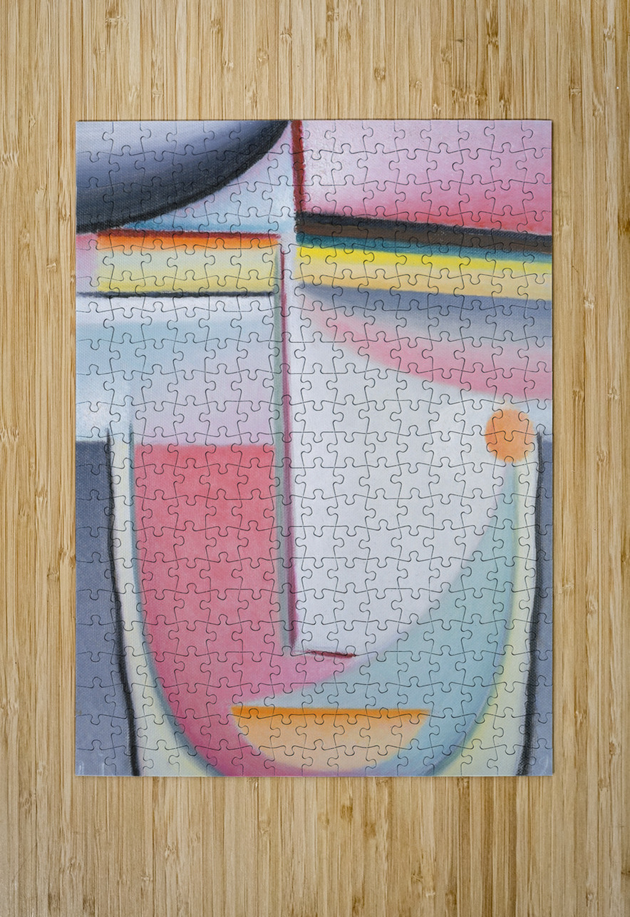 Abstract Head. Symphony in Pink [1929] by Alexej von Jawlensky [1864–1941] MyCozyFineArt Puzzle printing