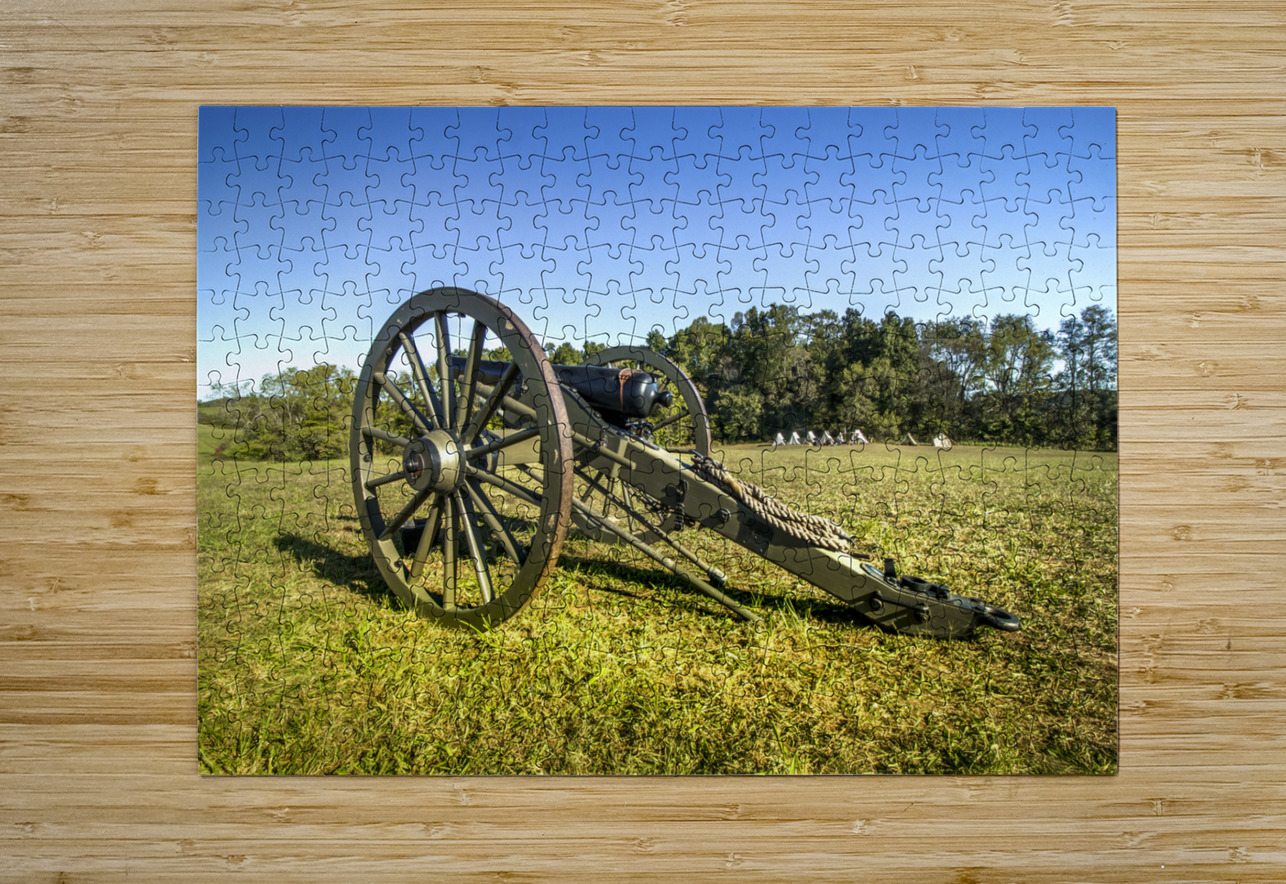 Civil War Cannon   1st East Tennessee US Artillery Shelia Hunt Photography Puzzle printing