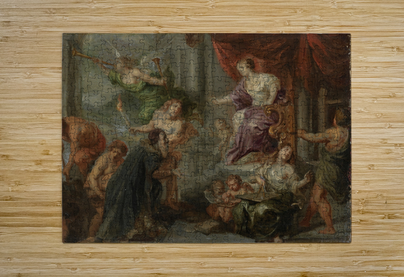 Labore et Constantia [between 1654 and 1677] by Theodoor Boeyermans [1620–1678] MyCozyFineArt Puzzle printing