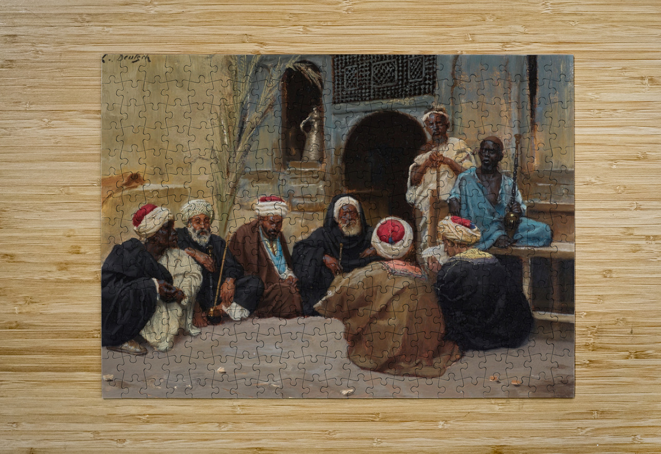 A Council Of Elders by Ludwig Deutsch [1855–1935] MyCozyFineArt Puzzle printing