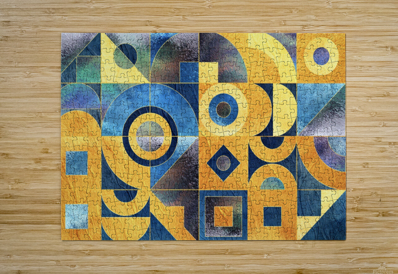 Geometric - Natures Regrowth II ARTenyo art Puzzle printing