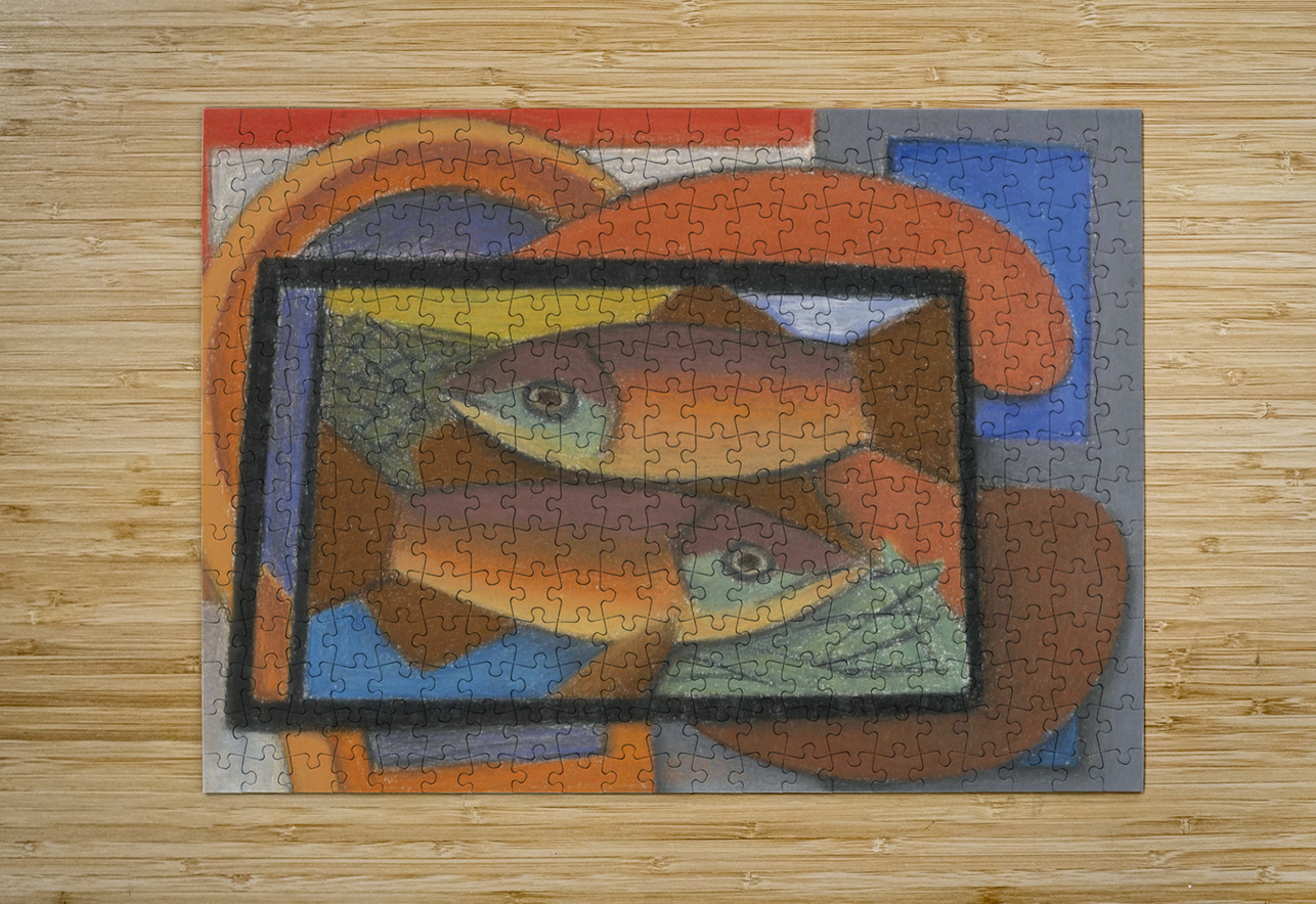 Study for Fish in Glass Case by Mark Gertler [1891–1939] MyCozyFineArt Puzzle printing