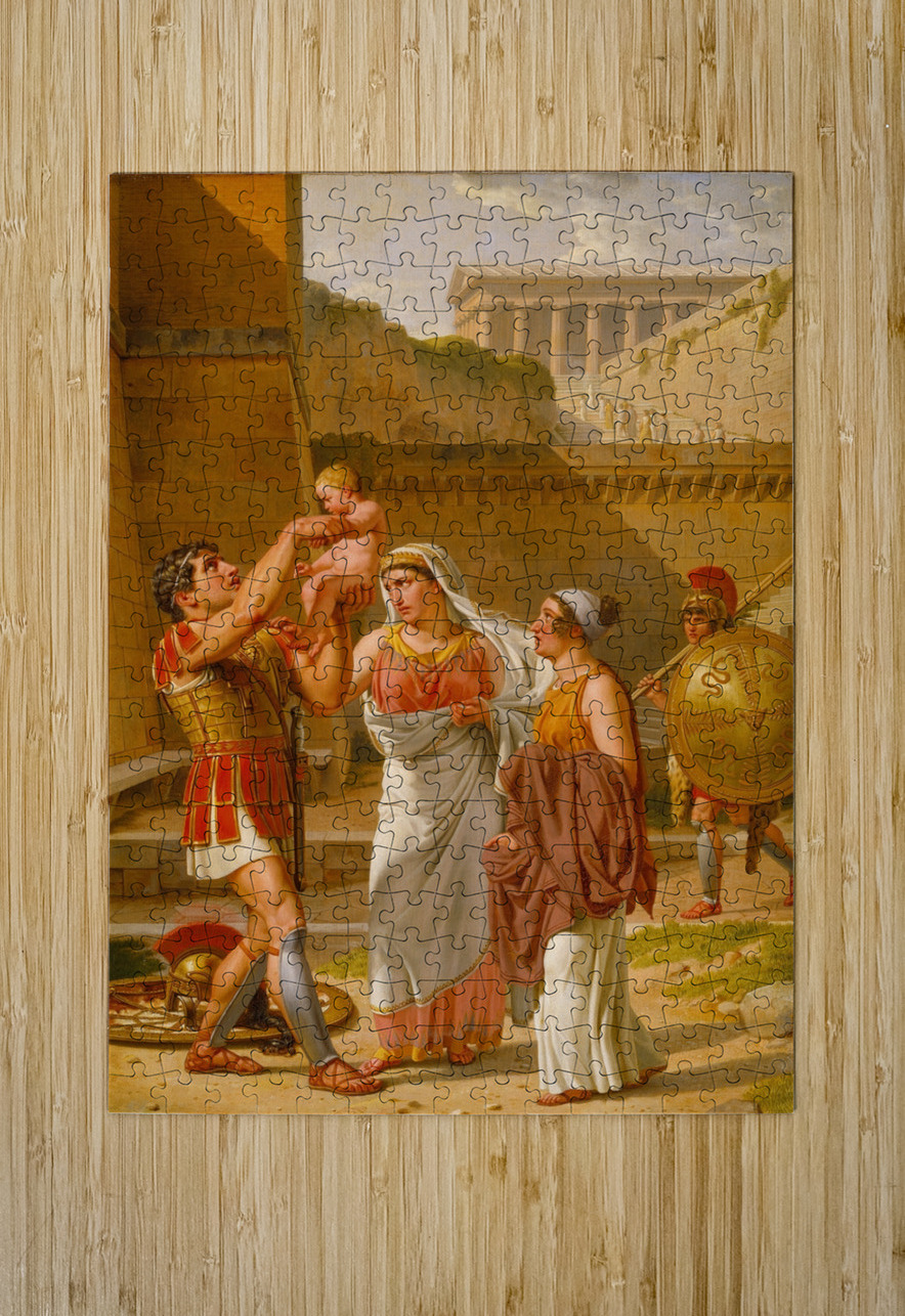 Hector’s Farewell To Andromache [1813–1816] by Christoffer Wilhelm Eckersberg [1783–1853] MyCozyFineArt Puzzle printing