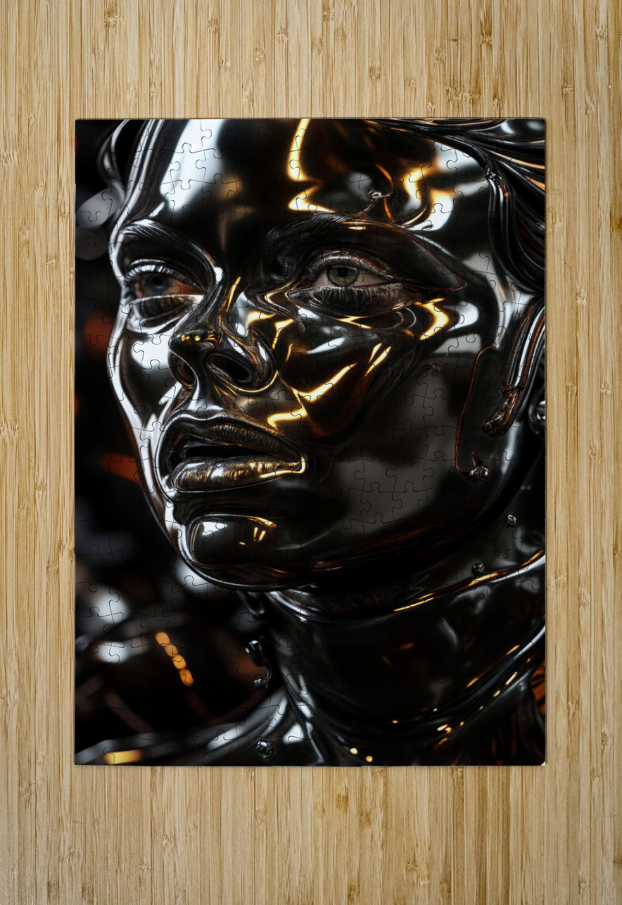 Obsidian Black Surface  Aniima Illussiya Puzzle printing