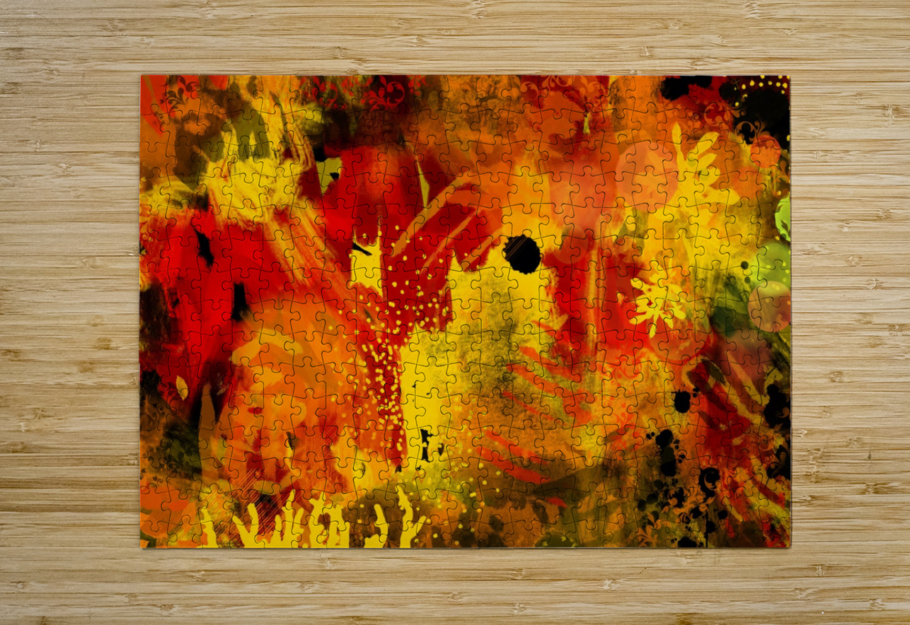 Neon Jungle Orange Olena Ivanova Puzzle printing