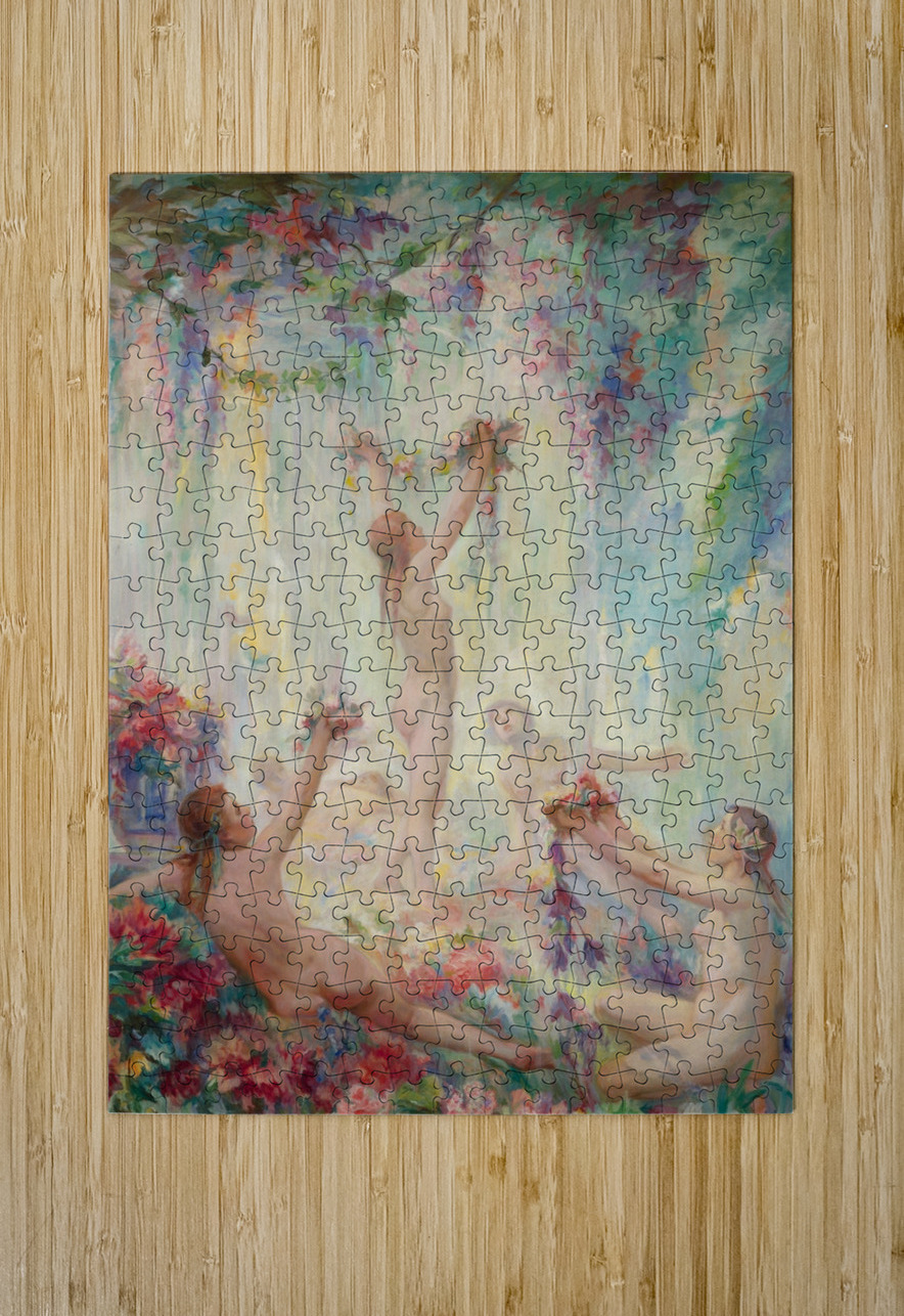 The Maidens Of Spring [1932] by Jean Ubaghs [1852–1937] MyCozyFineArt Puzzle printing