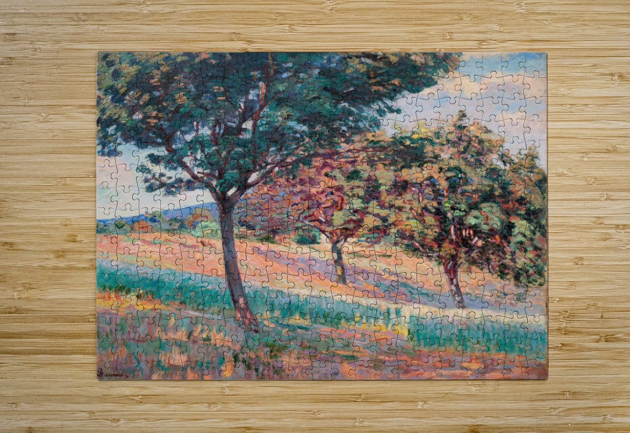 Verger à la lisiere d’un bois à Saint–Cheron [1893] by Armand Guillaumin [1841–1927] MyCozyFineArt Puzzle printing