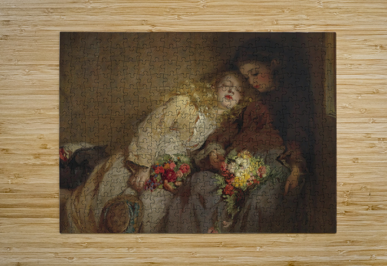 The return home [1873] by George Elgar Hicks [1824–1914] MyCozyFineArt Puzzle printing