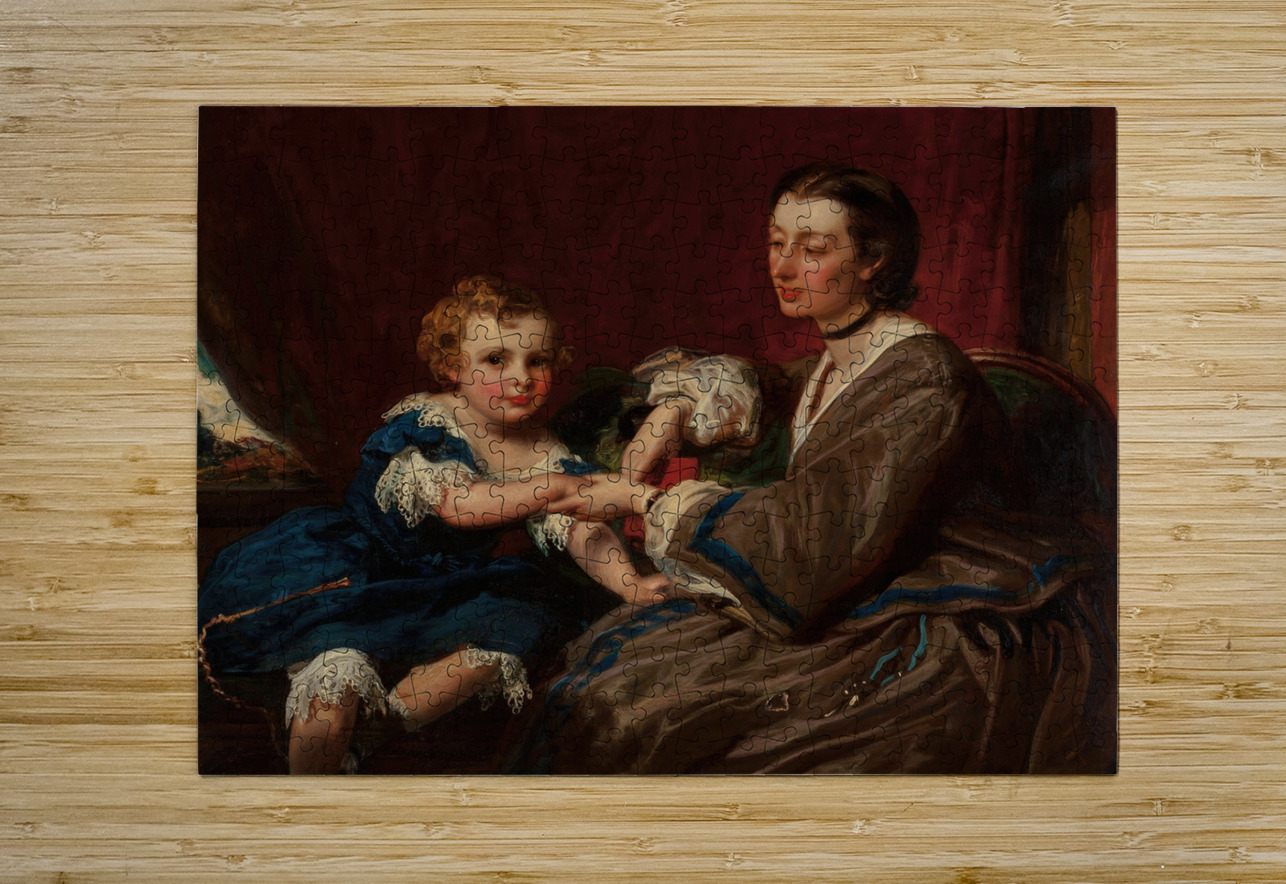 A Mother and Daughter by James Sant [1820–1916] MyCozyFineArt Puzzle printing