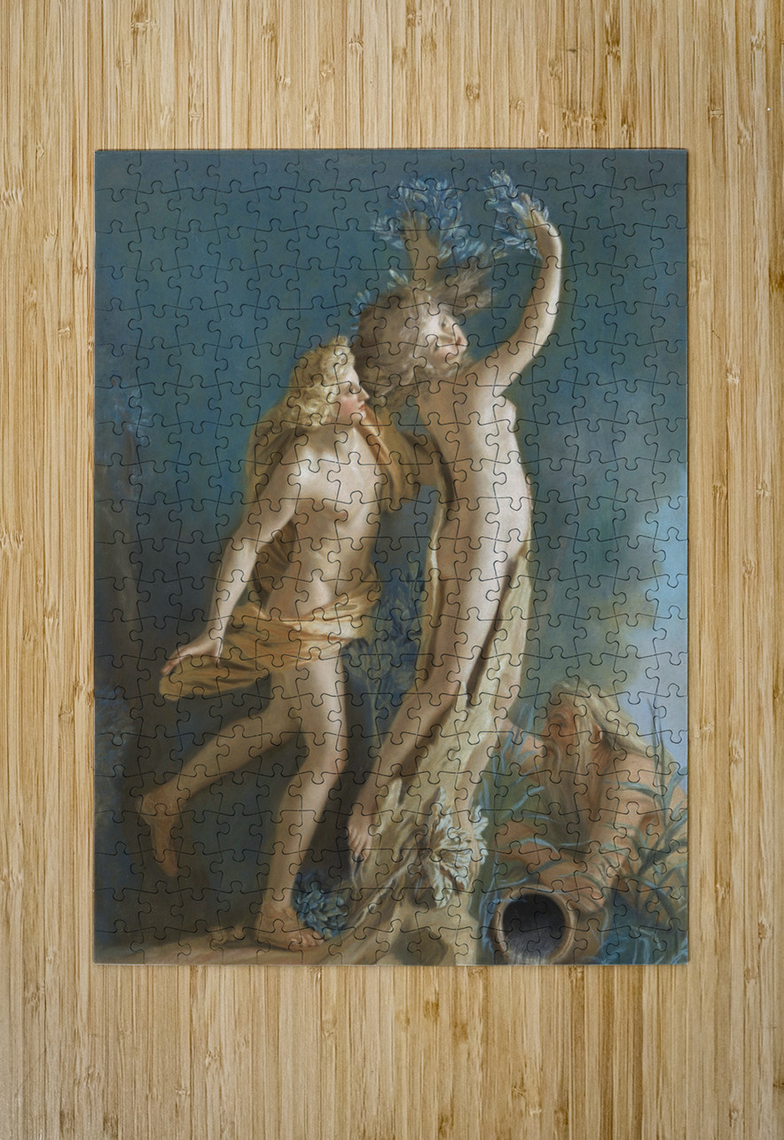 Apollo and Daphne [1736] by Jean–Etienne Liotard [1702–1789] MyCozyFineArt Puzzle printing