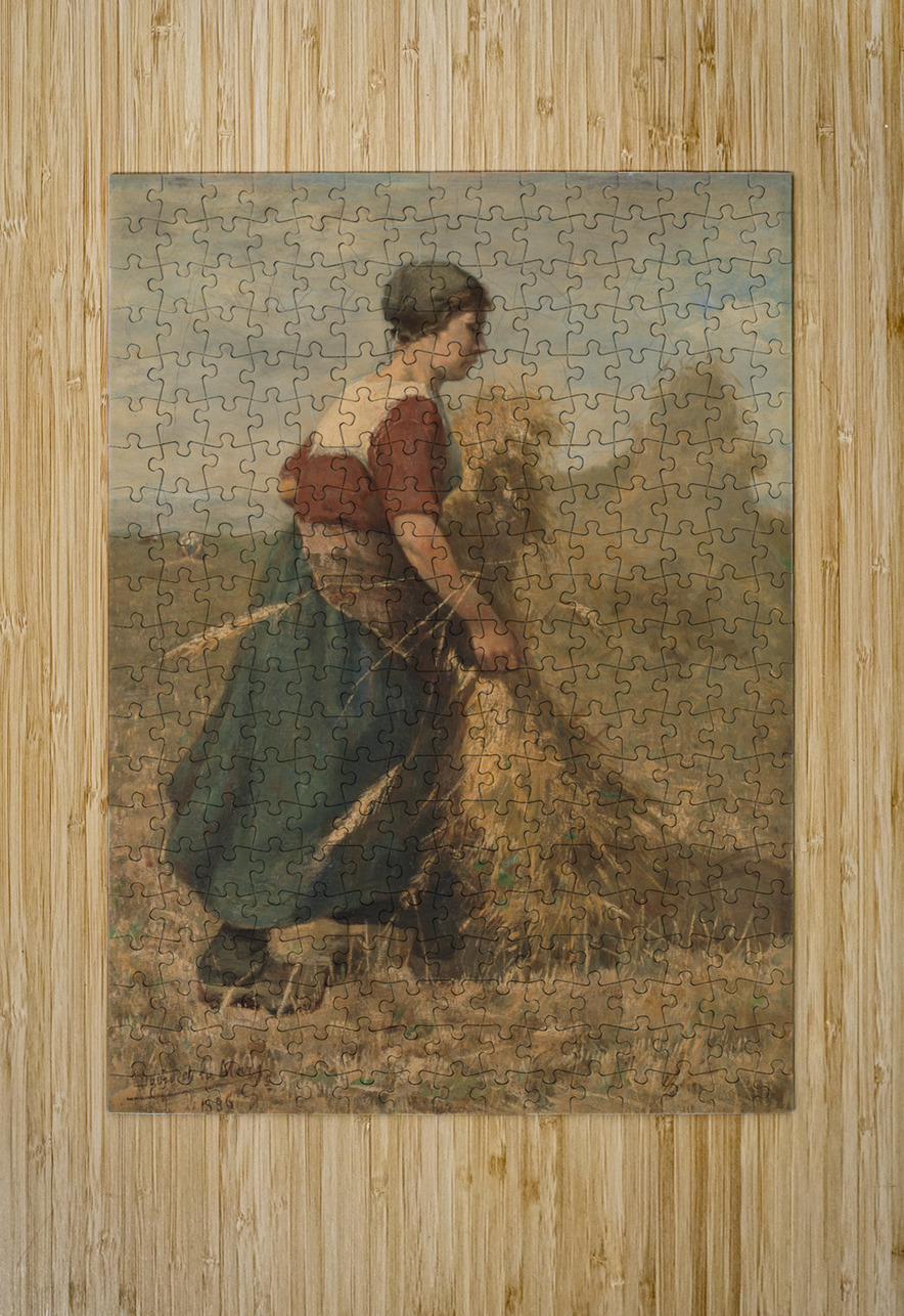 Schoven binden [1866] by David De La Mar [1832–1898] MyCozyFineArt Puzzle printing