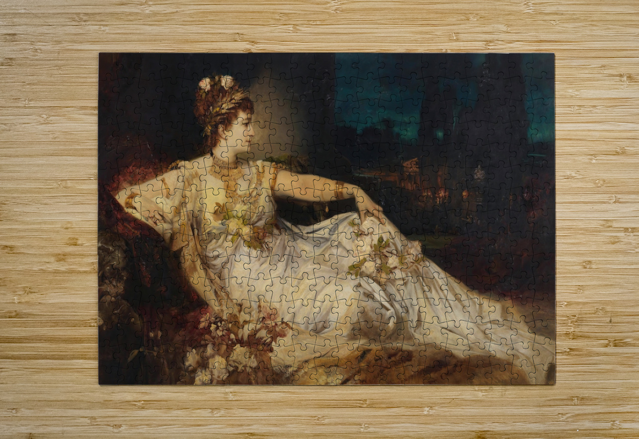 Charlotte Wolter als Messalina [1875] by Hans Makart [1840–1884] MyCozyFineArt Puzzle printing