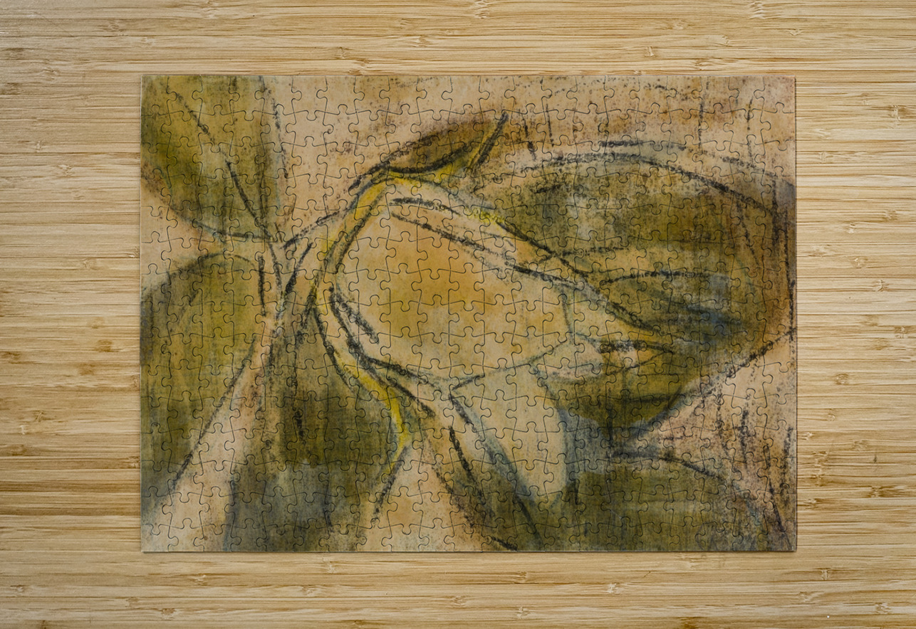 Magnolia Bud [1937] by Christian Rohlfs [1849–1938] MyCozyFineArt Puzzle printing