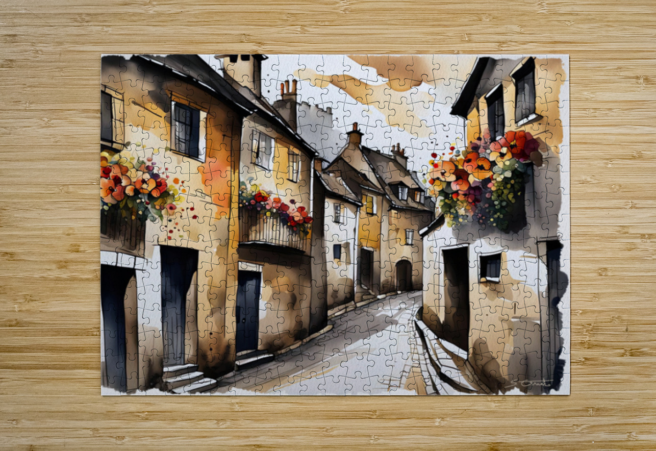 MEDIEVAL VILLAGE Sergio Cerrato Puzzle printing