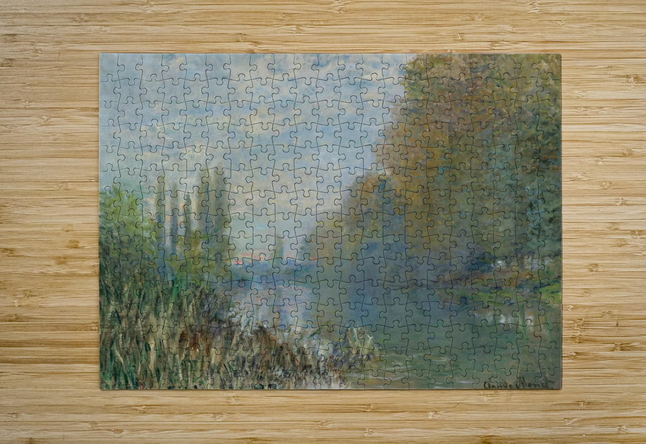 Bords De La Seine En Automne [1876] by Claude Monet [1840–1926] MyCozyFineArt Puzzle printing