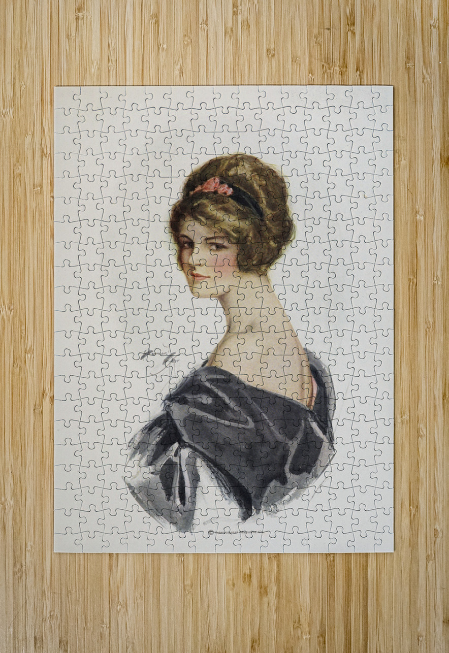Harrison Fisher girls Pl.8 [1914] by Harrison Fisher [1877–1934] MyCozyFineArt Puzzle printing