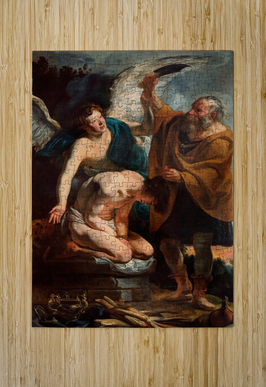 The Sacrifice of Isaac [1625] by Jacob Jordaens [1593–1678] MyCozyFineArt Puzzle printing