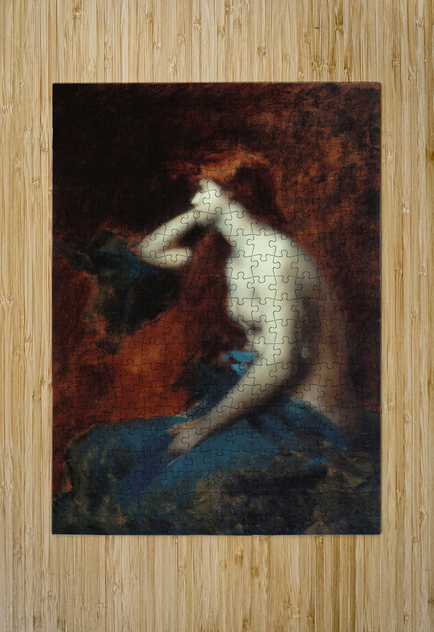 Rêverie [1904–1905] by Jean–Jacques Henner [1829–1905] MyCozyFineArt Puzzle printing