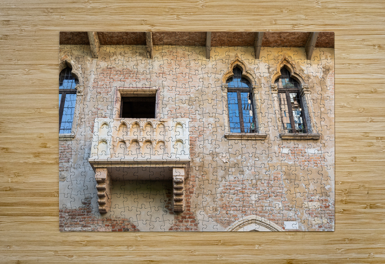 Verona Italy   30 April 2024. The famous Romeo and Juliet balco Paolo Modena Puzzle printing