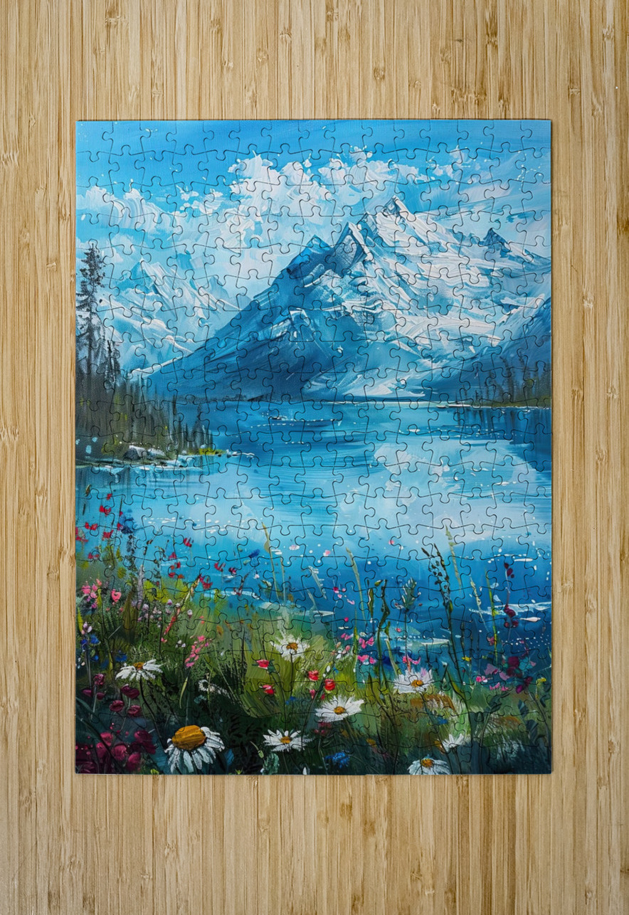 Alpine Lake Reverie 7892B4 45 Abstract Rebellion Puzzle printing