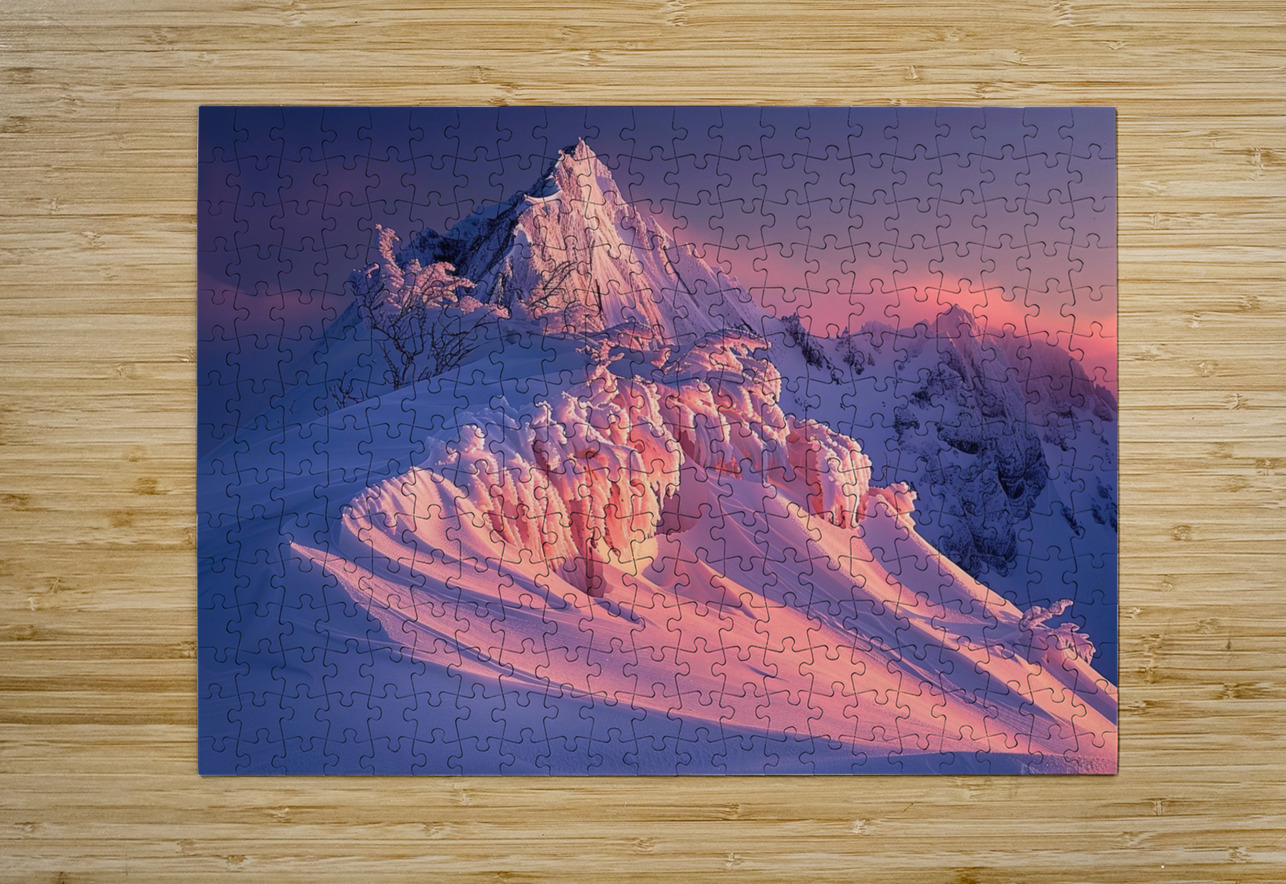 Alpine Glow First Light J9P4ZH 57 Abstract Rebellion Puzzle printing