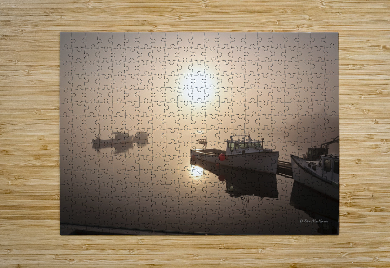 Foggy Day on the River Dan MacKinnon Puzzle printing