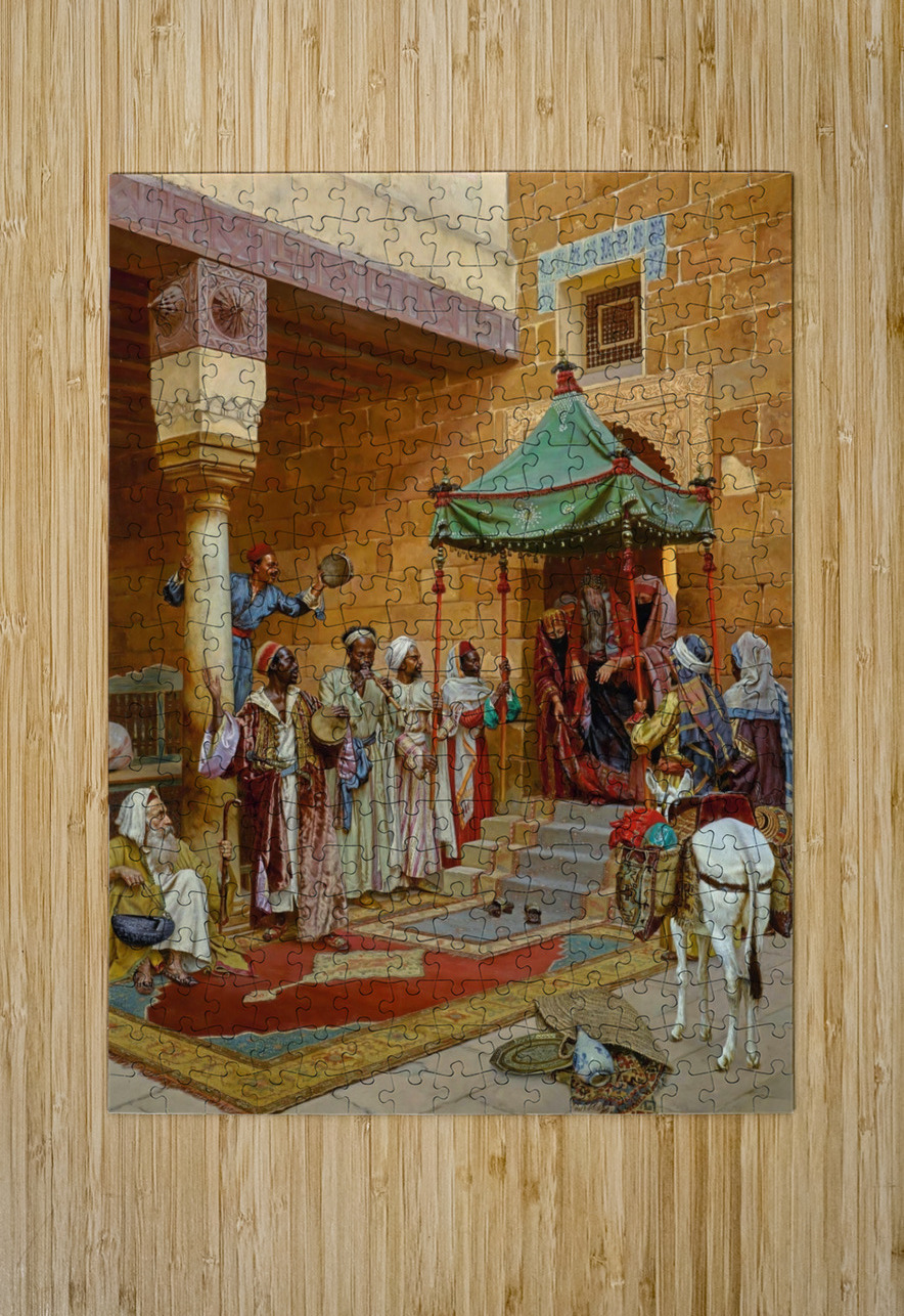 The New Bride by Rudolf Ernst [1854–1932] MyCozyFineArt Puzzle printing