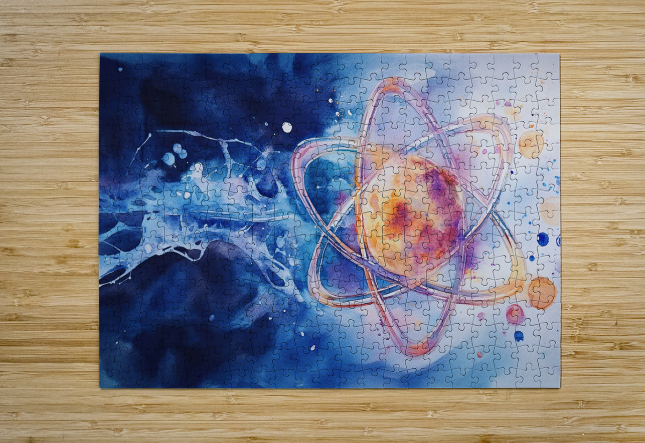 Atomic Dance Across Cosmos 7P9N8 58 Abstract Rebellion Puzzle printing
