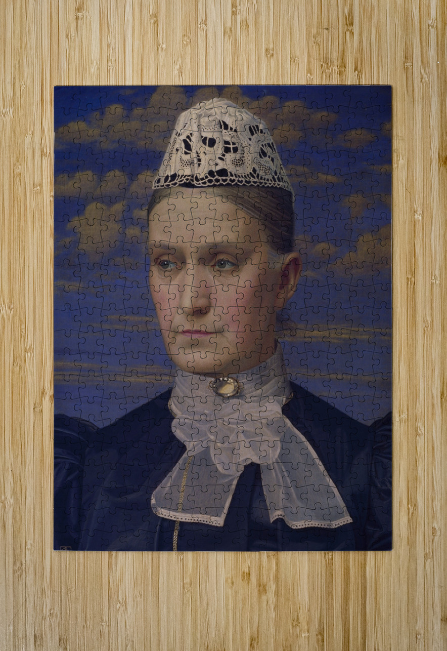 Portrait Of The Artist’s Mother [1902] by Joseph Edward Southall [1861–1944] MyCozyFineArt Puzzle printing