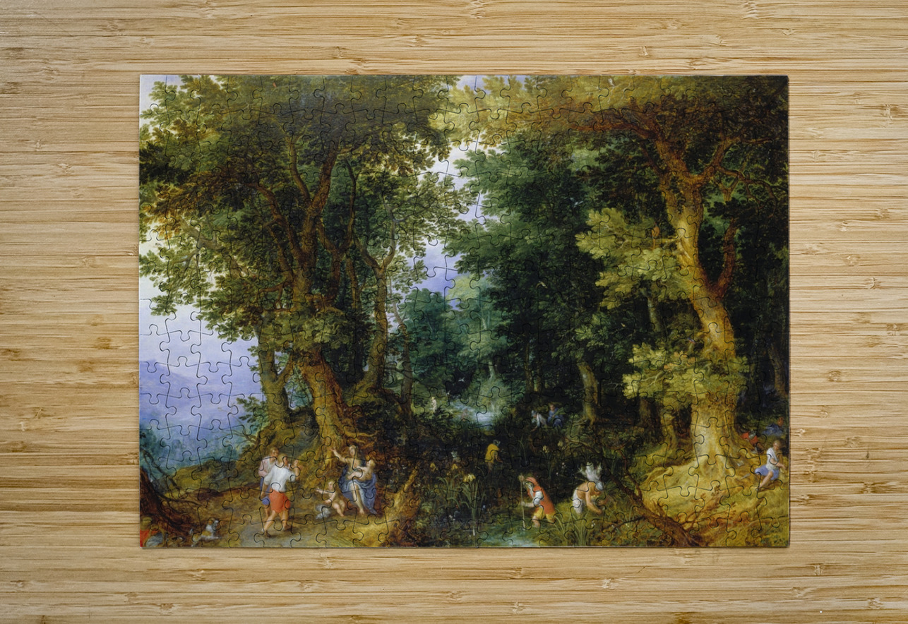 The Mocking of Latona [1601] by Jan Brueghel The Elder [1568–1625] MyCozyFineArt Puzzle printing