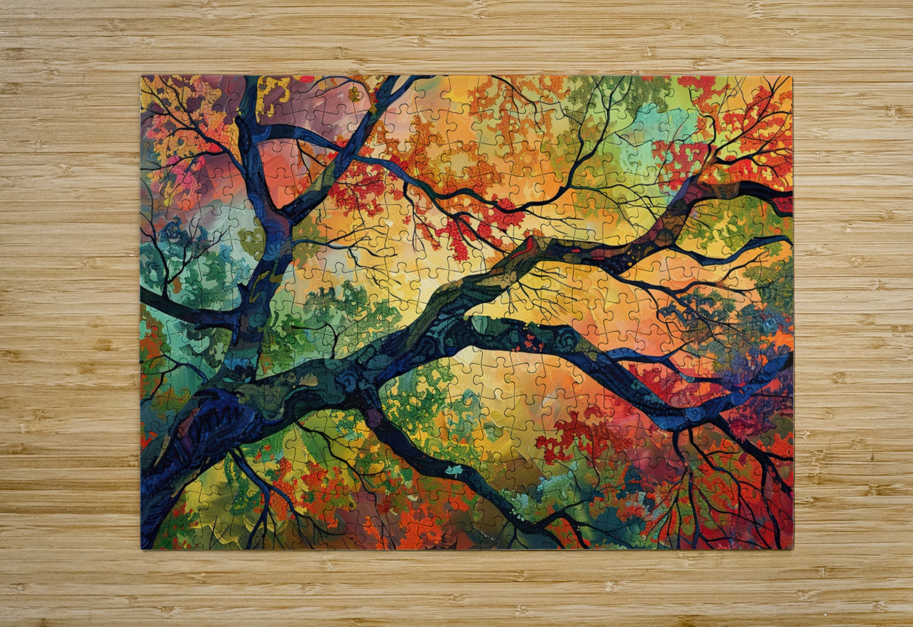 Autumn Embrace NH7B92 62 Abstract Rebellion Puzzle printing