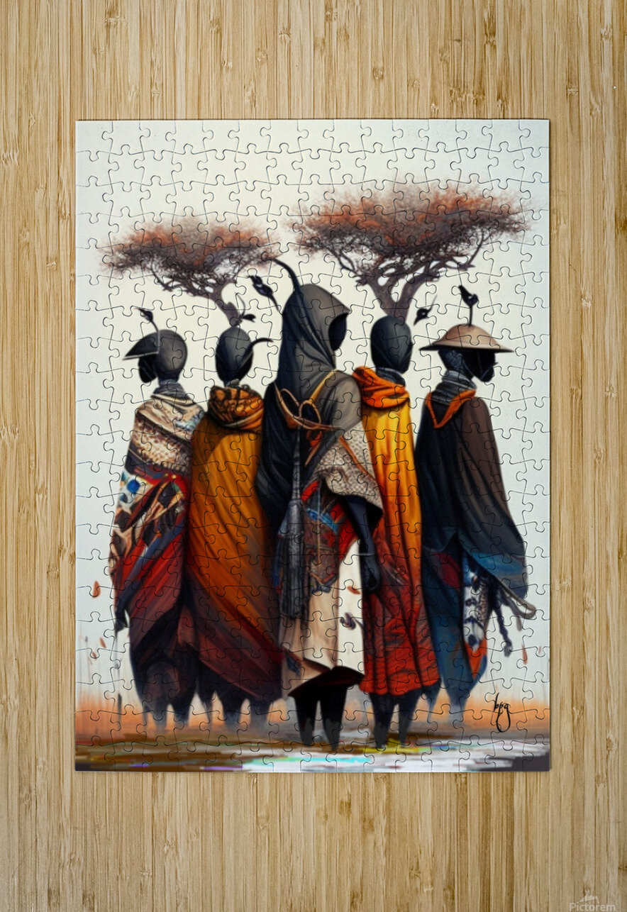 Tribesmen 52077 BLAQPOPGOD Puzzle printing