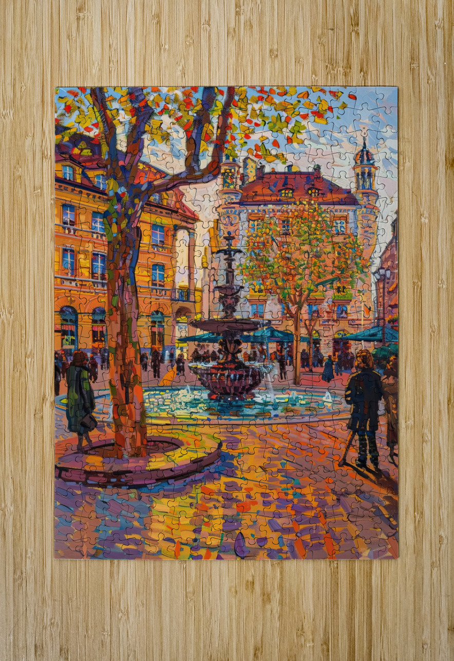 Autumn Fountain Glow 5H9N2Z 55 Abstract Rebellion Puzzle printing