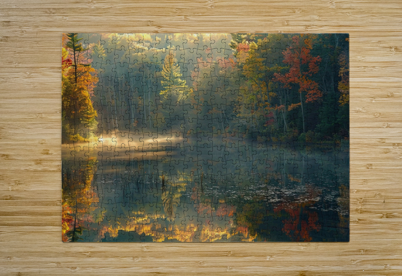 Autumn Mist Reflections 92HJ5P 67 Abstract Rebellion Puzzle printing