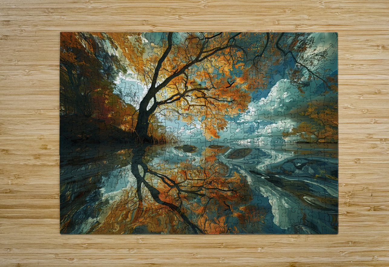 Autumn Reflections 2P9H7N 57 Abstract Rebellion Puzzle printing